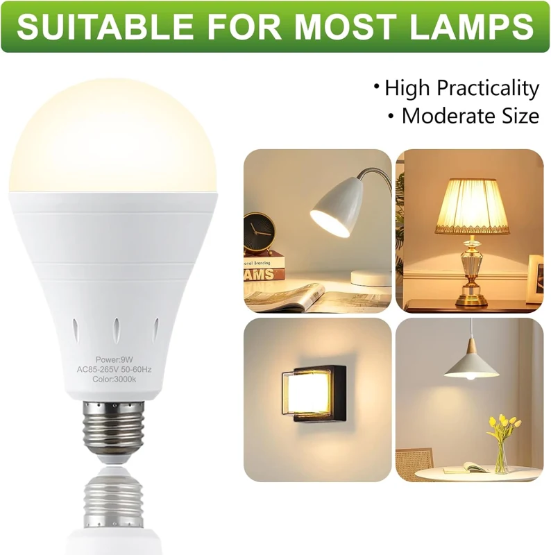DEBAOBULB bulb beside examples of household lamp styles